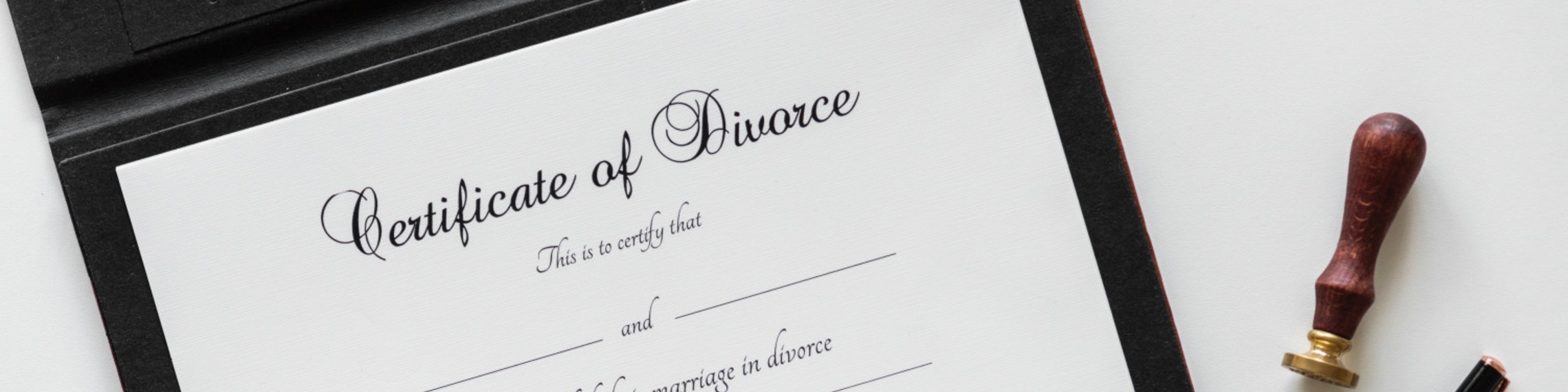 Certificate of Divorce image 